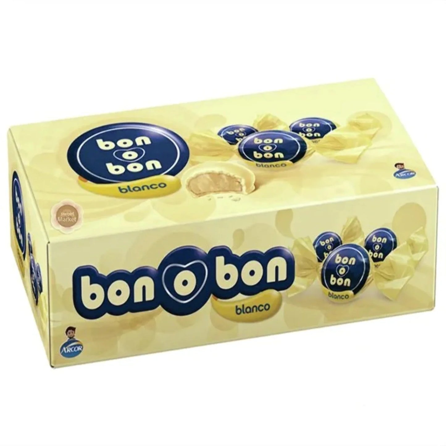 Bon o Bon Arcor chocolate blanco caja x 30 chocolates
